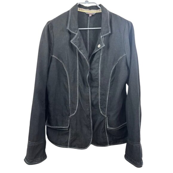 Solola Women's Black Linen Blazer – Size 40 (Approx US M) - Picture 2 of 11